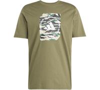 Adidas Graphic Logo T-Shirt Mens Boîte de camouflage vert S Male