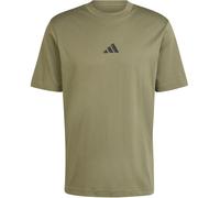 T-shirt adidas Essentials Small Logo Single Jersey manches courtes vert kaki noir - XL