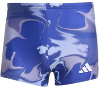 adidas Graphic Swim Boxers Slips de Bain, Semi Lucid Blue/White, 36 Homme
