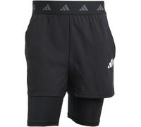 adidas Homme Gym+ 2in1 Shorts, Black/Black, M