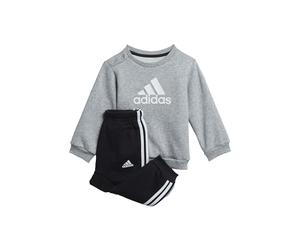 ADIDAS H28835 I BOS LOGO JOG Tracksuit Unisex Top:medium grey heather/white Bottom:BLACK/WHITE Taille 0-3M