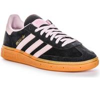 Adidas Handball Lacets En Suède Femme Noir Rose UK 3 - 9