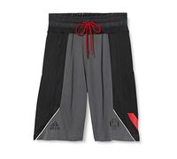 adidas Harden Shorts de Sport Homme, Grey Six/Black, FR : 2XL (Taille Fabricant : 2XL)
