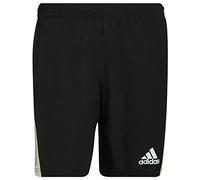 Adidas HE9259 OWN The Run SHO Shorts Men's Black/Almost Lime/Reflective Silver S 5"