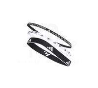 Adidas Bandeaux d'entraînement Unisexe Largeurs multiples – Lot de 3 Noir/Blanc M