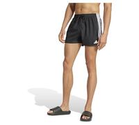 adidas Herren 3 Stripes Swim Shorts 3 inch, Black/White, M