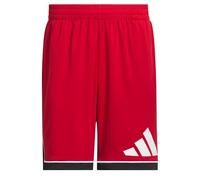 Adidas Herren Adidas Basketball Badge of Sport Short, Team Power Red/Black, XXL 5 inch