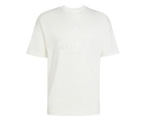 adidas Herren All SZN Embroidered Graphics T-Shirt, Off White, L