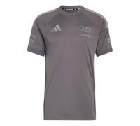 adidas Herren Audi Formula One Team Driver Jersey Replica Short Sleeve Men, Grey strata/Iron met., XL