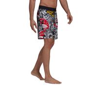 Adidas Herren Badge Up Badeshorts Logo Graphique Multicolore Polyester