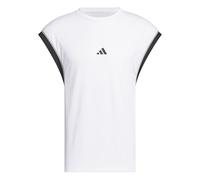 adidas Herren Basketball All World Sleeveless Tank, White/Black, S
