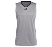 adidas Herren Basketball Legends Tank, Grey Three/Black, S