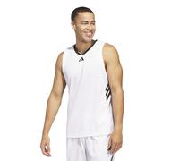 adidas Herren Basketball Legends Tank, White/Black, 3XL Tall