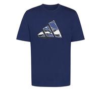 adidas Herren Camo Modern Logo Graphic T-Shirt, Dark Blue, XL