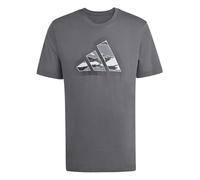 adidas Herren Camo Modern Logo Graphic T-Shirt, Grey Five, XXL