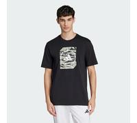 adidas Herren Camo Shape Graphic T-Shirt, Black, L