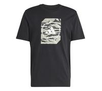 Adidas Herren Camo Shape Graphic T-Shirt, Black, XXL