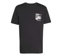adidas Herren Camo Woven Pocket Graphic T-Shirt, Black, XS