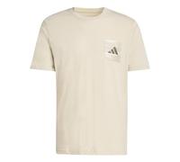 adidas Herren Camo Woven Pocket Graphic T-Shirt, Wonder Alumina, XL
