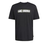 adidas Herren Climacool Camo Linear Graphic T-Shirt, Black, L