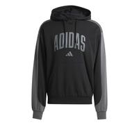 adidas Herren Collegiate Fleece Hoodie, Black/Grey Six, L