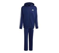adidas Herren COLORBLOCK HOODED TRACKSUIT, dark blue/white, S