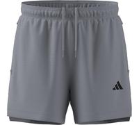 adidas Herren D4T Power Essentials Workout Mesh Shorts, Halo Silver, S 5 inch