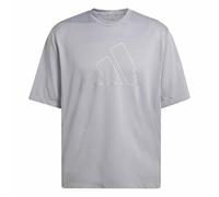 adidas Herren D4T Power Essentials Workout Mesh T-Shirt, Halo Silver, L