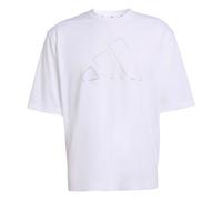 adidas Herren D4T Power Essentials Workout Mesh T-Shirt, White, L