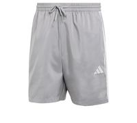 Adidas Short de sport Homme Essential Three Stripes Chelsea – 3 bandes – Gris/Blanc – Taille XL