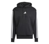 adidas Herren Essential Three Stripes Fleece Hoodie, Black/White, M