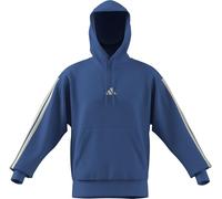 adidas Herren Essential Three Stripes Fleece Hoodie, Ray Blue/Off White, XL