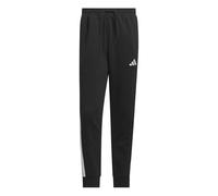 Adidas Herren Essential Three Stripes Fleece Pant, Black/White, XS