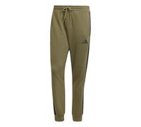 Adidas Herren Essential Three Stripes Fleece Pant, Olive strata/Black, M