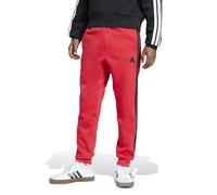 Adidas Herren Essential Three Stripes Fleece Pant, Pure Ruby/Black, S