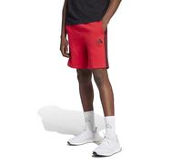 adidas Herren Essential Three Stripes Fleece Short, Pure Ruby/Black, L