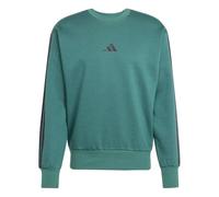 Adidas Essentials 3 Stripes Fleece Sweatshirt Vert M Homme