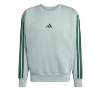 adidas Herren Essential Three Stripes Fleece Sweatshirt, Wonder Sage/Collegiate Green, XXL