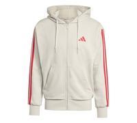 Adidas Essentials 3 Stripes French Terry Full Zip Sweatshirt Beige XL / Regular Homme