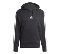adidas Herren Essential Three Stripes French Terry Hoodie, Black/White, M