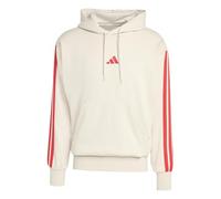 adidas Herren Essential Three Stripes French Terry Hoodie, Wonder Alumina/Pure Ruby, XL