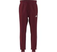adidas Herren Essential Three Stripes French Terry Pant, Active Maroon/White, S
