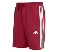 adidas Herren Essential Three Stripes French Terry Short, Active Maroon/White, M
