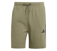 Adidas Herren Essential Three Stripes French Terry Short, Olive strata/Black, XS