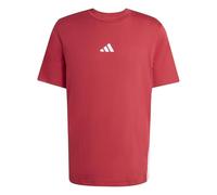 adidas Herren Essential Three Stripes Single Jersey Tee, Active Maroon/White, XXL