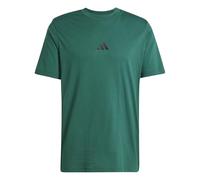 adidas Homme Essential Three Stripes Single Jersey Tee, Collegiate Green/Black, S