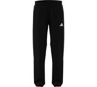 adidas Herren Essentials 3 Stripes Woven Open Hem Trackpants, Black/Team Dark Green/White/Better Scarlet, M
