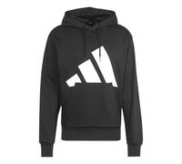 adidas Herren Essentials BIG Logo Fleece Hoodie, Black/White, XXL
