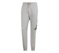 adidas Herren Essentials BIG Logo French Terry Pant, Medium Grey Heather/Black, XS