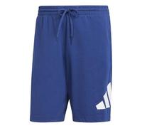 adidas Herren Essentials BIG Logo Single Jersey Short, Dark Blue/White, XXL